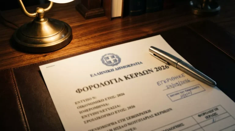 Νέα φορολογία κερδών στοιχήματος στην Ελλάδα — κλιμακωτοί συντελεστές 20% και 30%